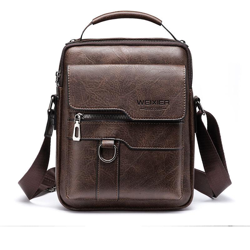 Bolsa de Couro Pequena Masculina Impermeável