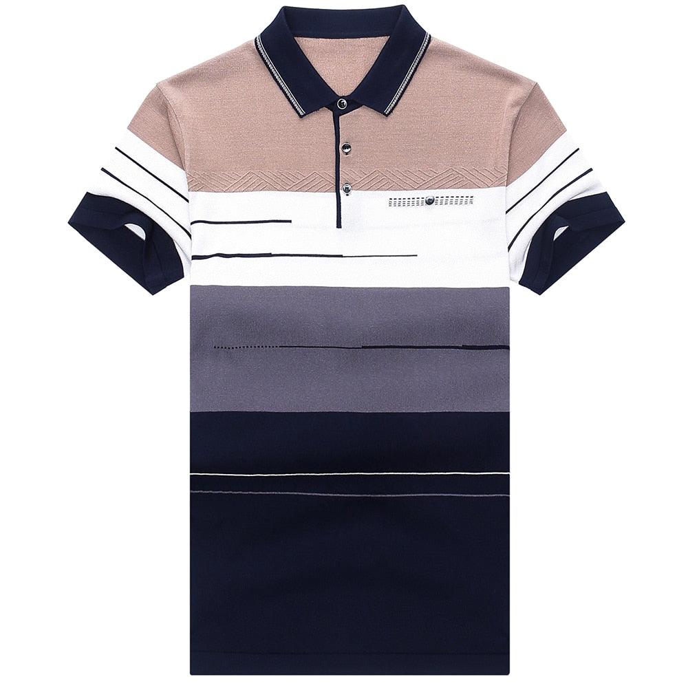 Camisa Polo Listrada Premium Masculina