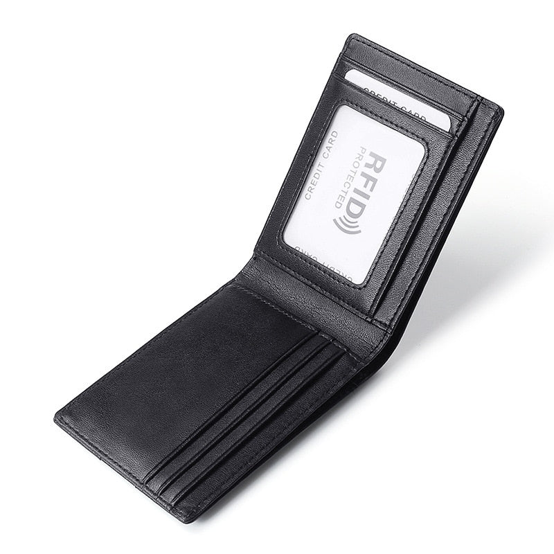 Carteira Masculina de Couro Antifurto Tecnologia RFID