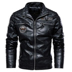 Jaqueta Masculina de Motoqueiro em Couro