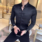 Camisa Social Masculina Slim Elegance