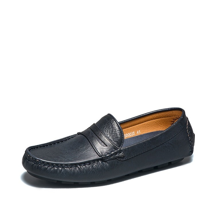 Mocassim Couro Genuíno Antiderrapante Masculino