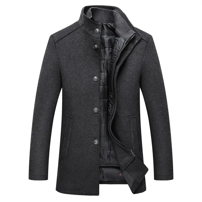 Casaco Trench Coat Masculino de Lã Grife Bellaro®