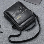 Bolsa de Couro Pequena Masculina Impermeável