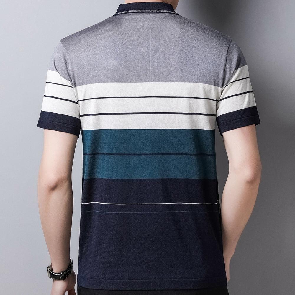 Camisa Polo Listrada Premium Masculina