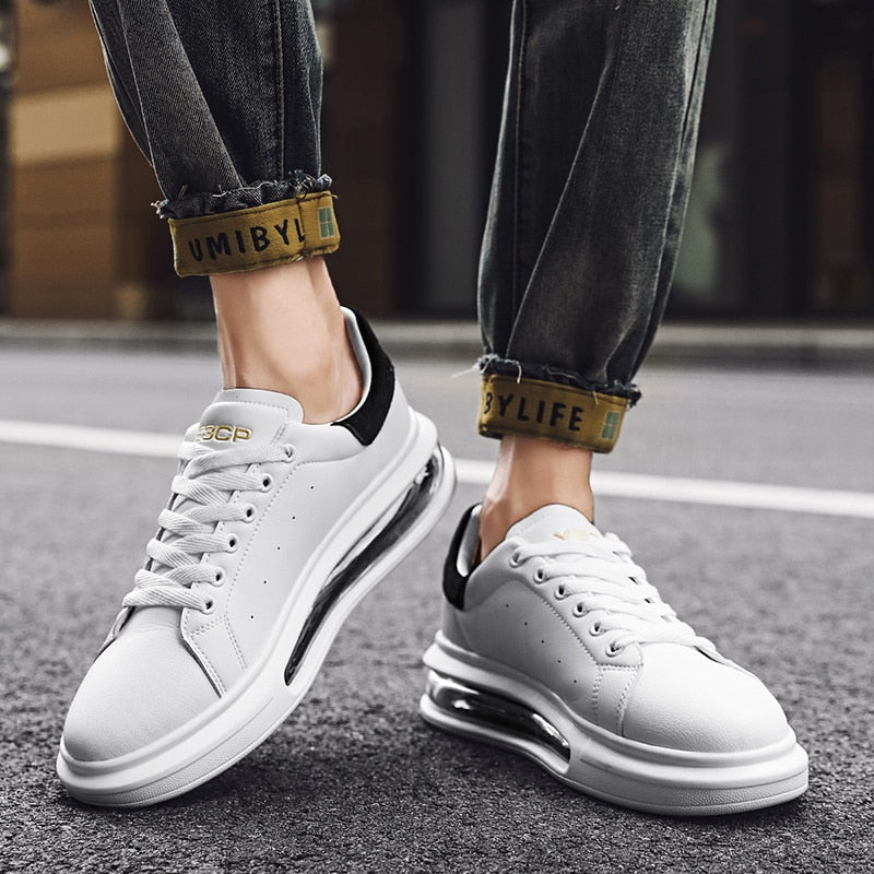 Tênis de Couro Branco Masculino