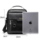 Bolsa de Couro Pequena Masculina Impermeável