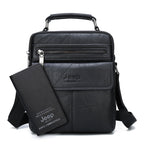 Bolsa Pequena Couro Genuíno Masculina