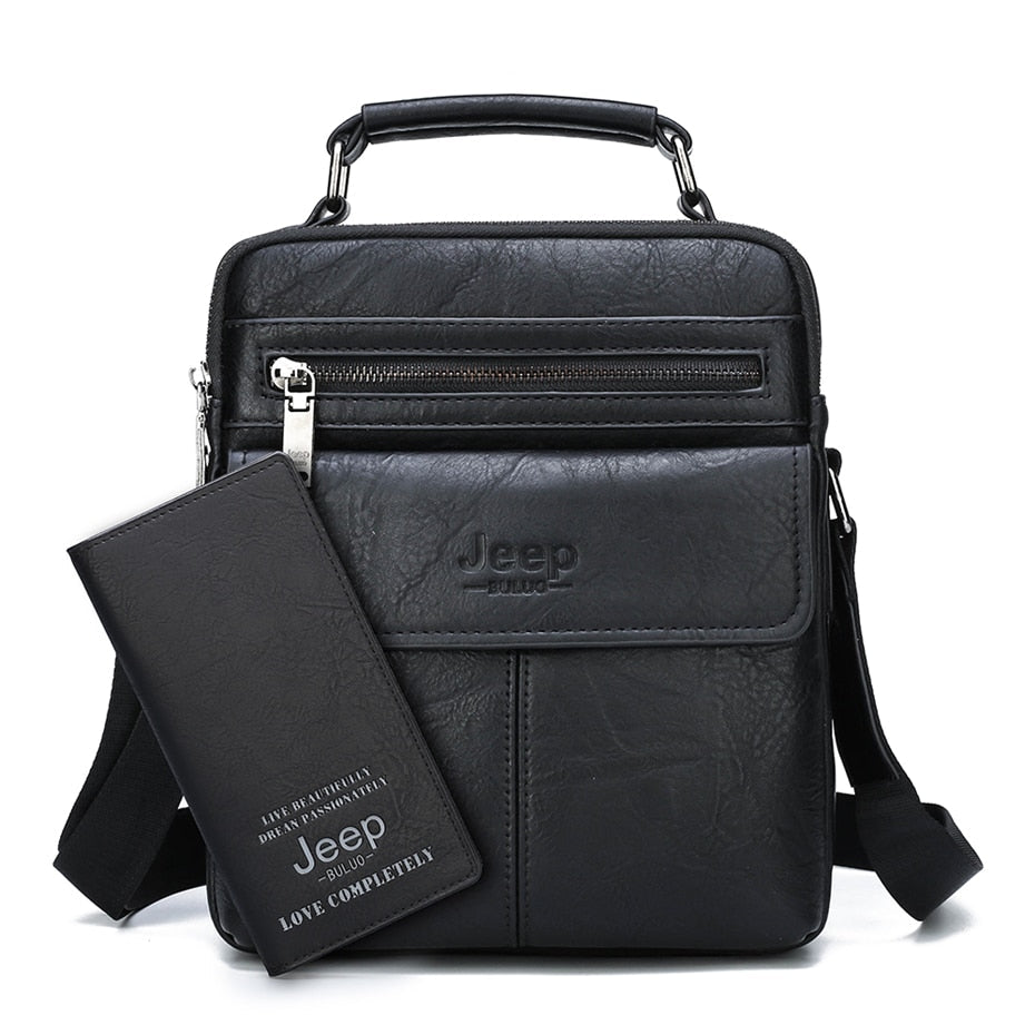 Bolsa Pequena Couro Genuíno Masculina
