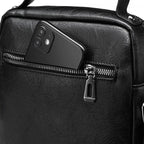 Bolsa de Couro Pequena Masculina Impermeável