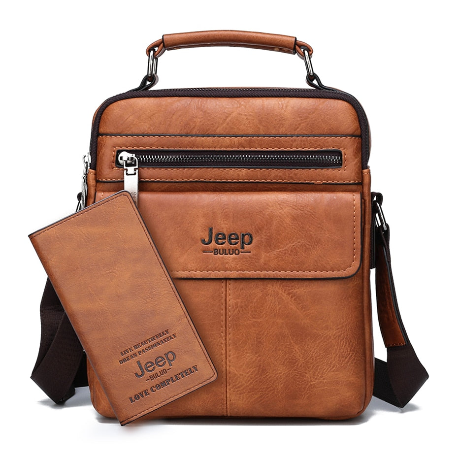 Bolsa Pequena Couro Genuíno Masculina