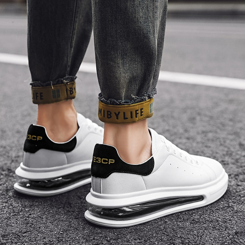 Tênis de Couro Branco Masculino