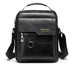 Bolsa de Couro Pequena Masculina Impermeável