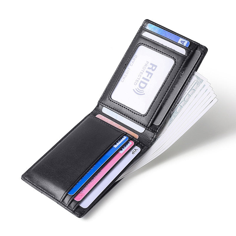 Carteira Masculina de Couro Antifurto Tecnologia RFID