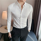 Camisa Social Masculina Listrada