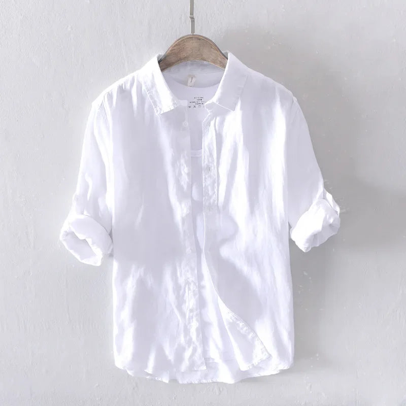 Camisa Masculina Manga Longa de Linho Bellaro® S1337