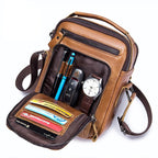 Bolsa Masculina Pequena Couro Genuíno