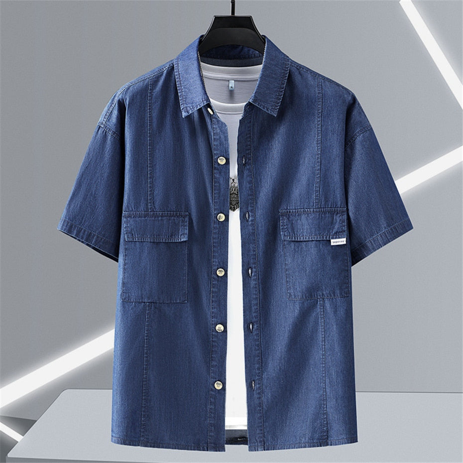 Camisa Masculina Plus Size Jeans Bellaro® S1070