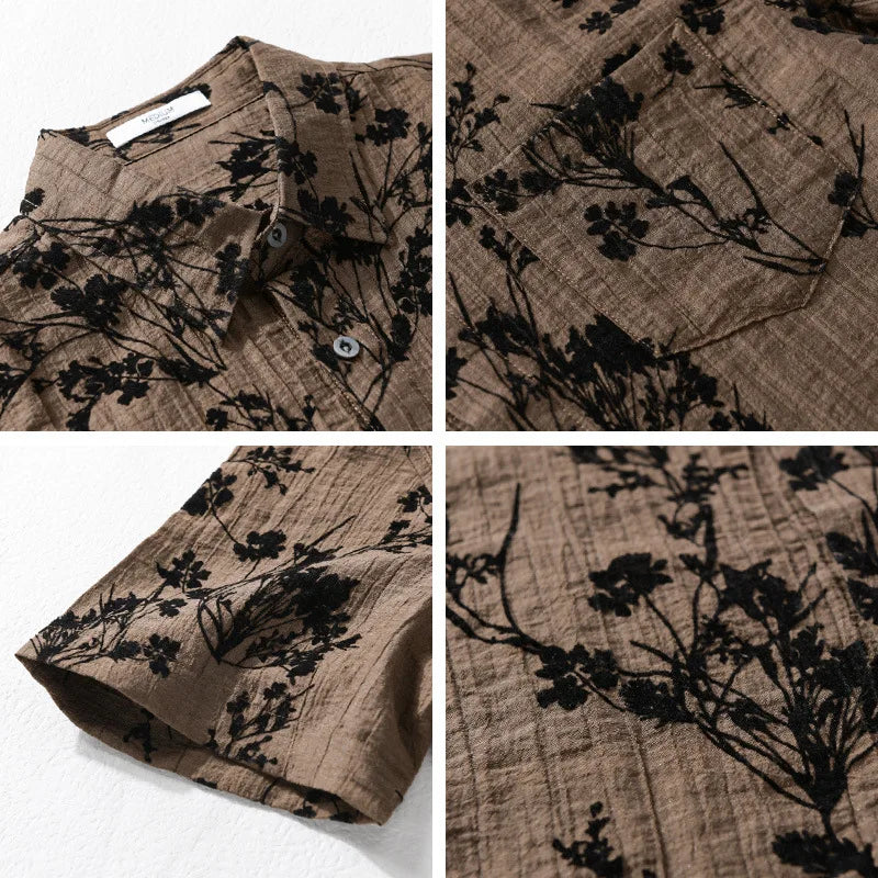 Camisa Masculina Floral Bellaro® S1340