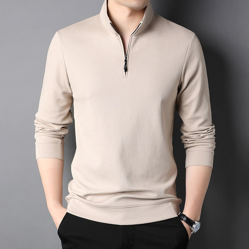 Camisa Masculina Manga Longa com Zíper