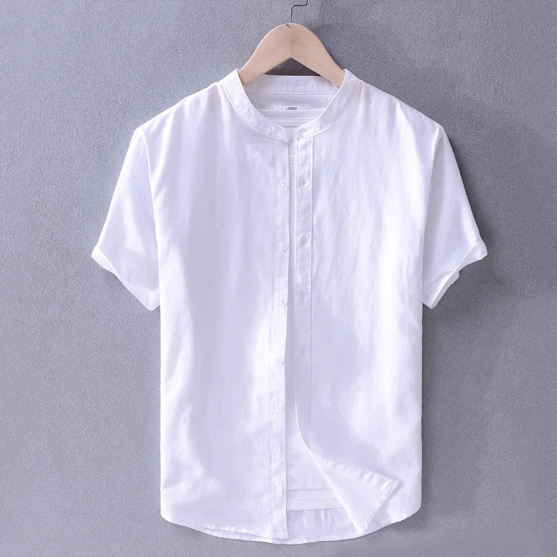 Camisa Manga Curta Masculina de Linho Bellaro® S1183