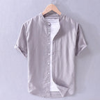 Camisa Manga Curta Masculina de Linho Bellaro® S1183