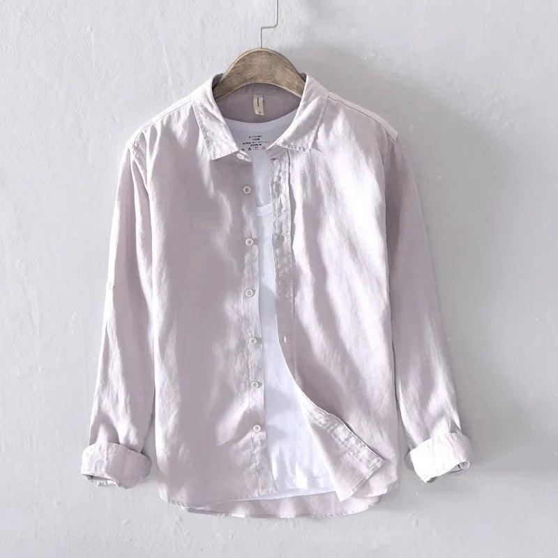 Camisa Masculina Manga Longa de Linho Bellaro® S1337