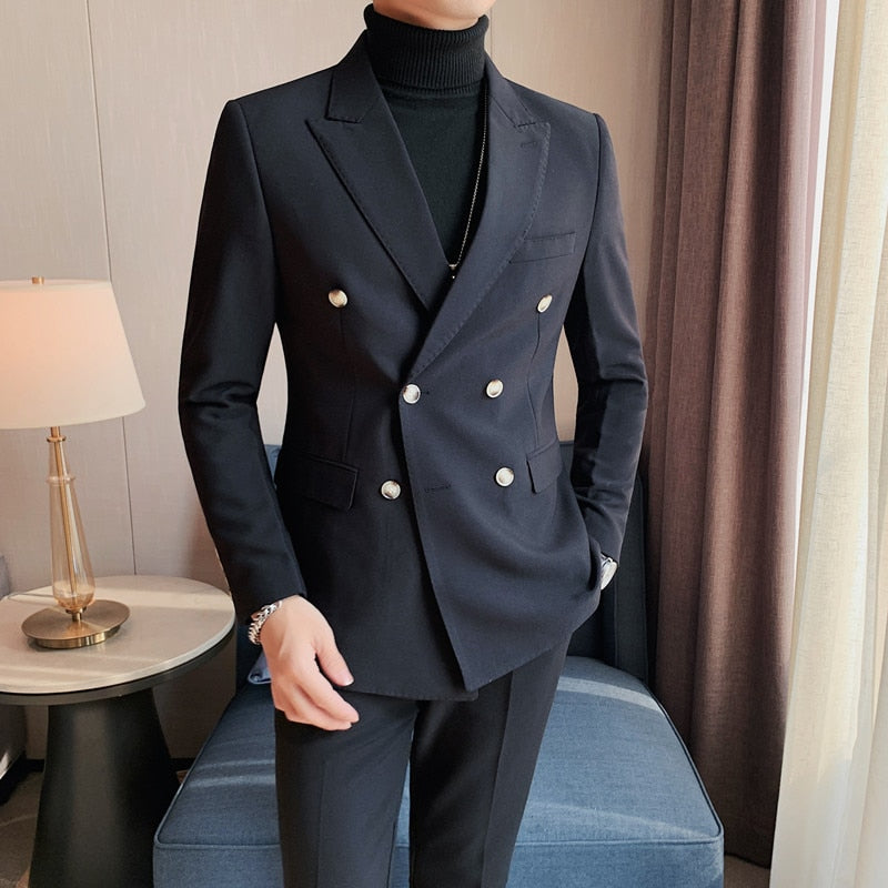 Blazer Masculino Abotoamento Duplo