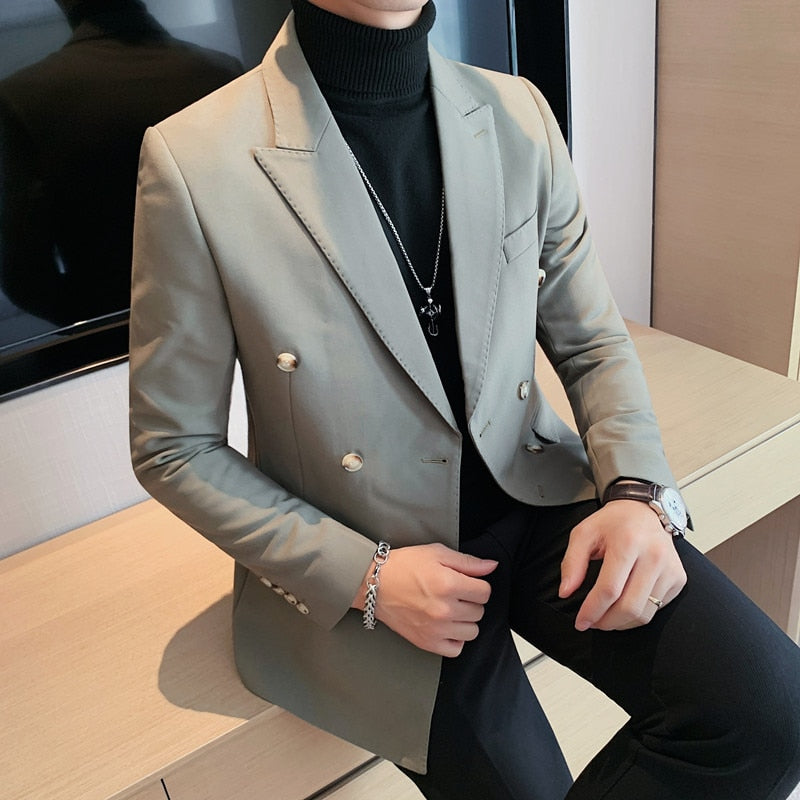 Blazer Masculino Abotoamento Duplo