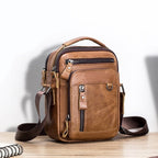 Bolsa Masculina Pequena Couro Genuíno