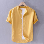 Camisa Manga Curta Masculina de Linho Bellaro® S1183