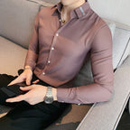 Camisa Social Masculina Listrada