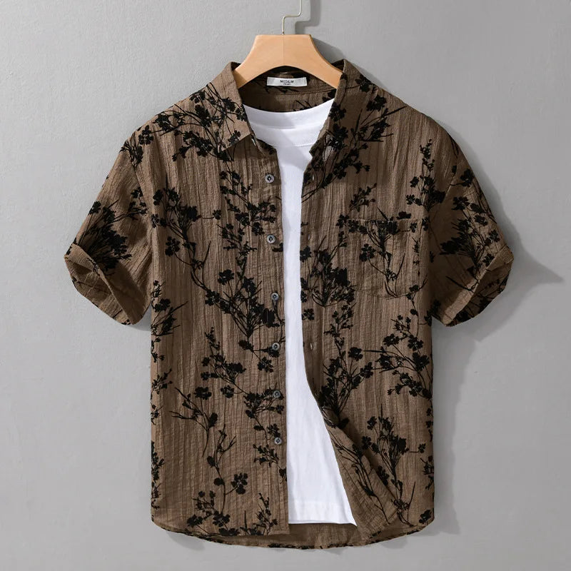 Camisa Masculina Floral Bellaro® S1340