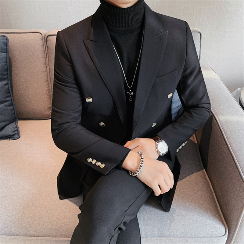 Blazer Masculino Abotoamento Duplo