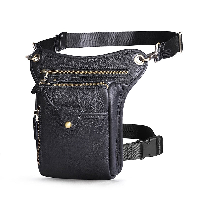 Bolsa Masculina de Cintura Couro Genuíno