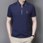 Camisa Polo Masculina com Zíper