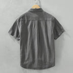 Camisa Masculina Manga Curta de Linho Bellaro® S1339
