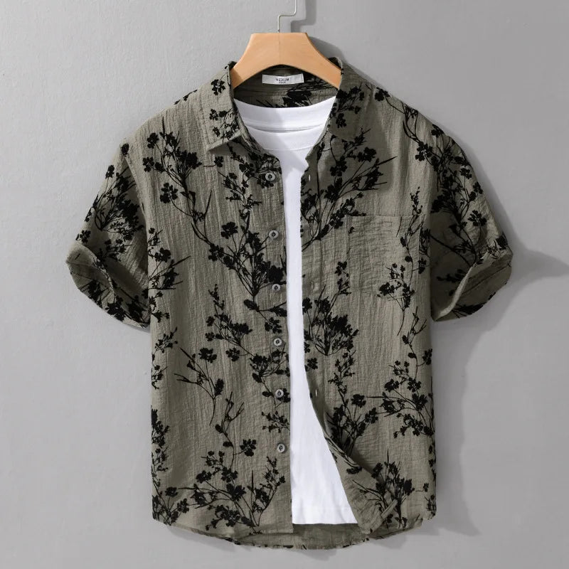 Camisa Masculina Floral Bellaro® S1340