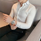 Camisa Social Masculina Listrada