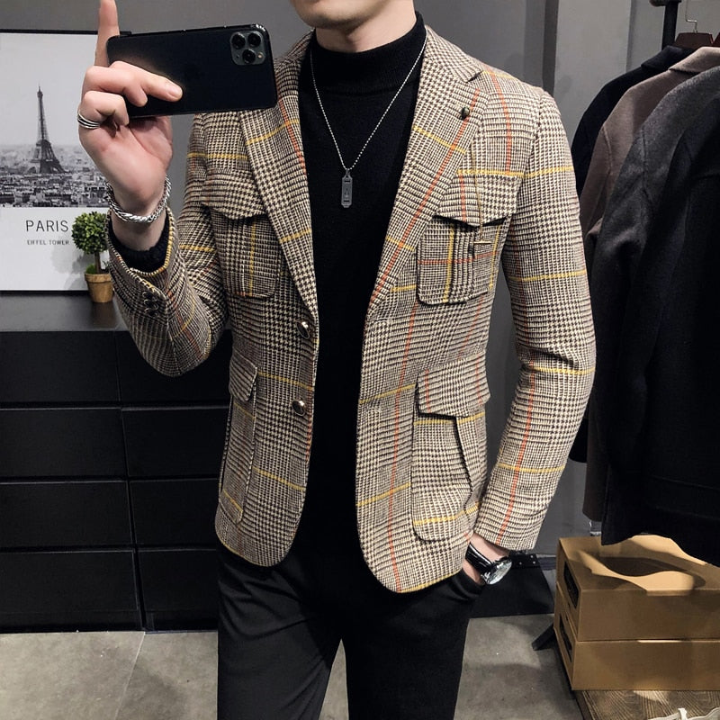 Blazer Jaqueta Slim Fit Masculino Bellaro® S1040