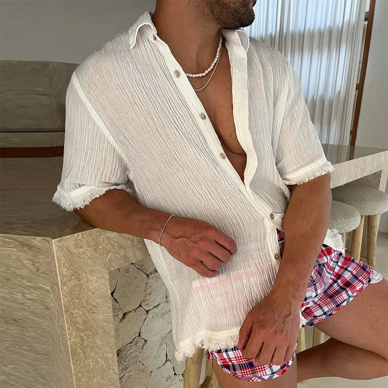 Camisa Masculina de Linho Bellaro® S1184