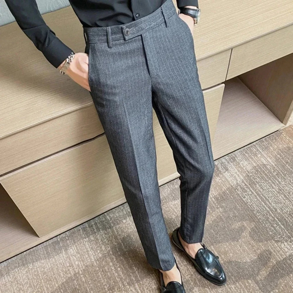 Calça Social Listrada Masculina Bellaro®