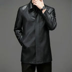 Jaqueta Longa de Couro Masculina Bellaro® S1266
