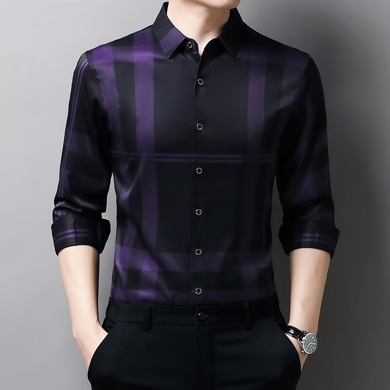 Camisa Masculina Manga Longa Xadrez Premium