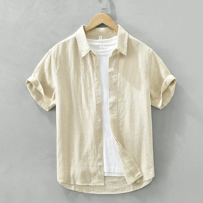 Camisa Masculina Manga Curta de Linho Bellaro® S1339