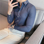 Camisa Social Masculina Listrada