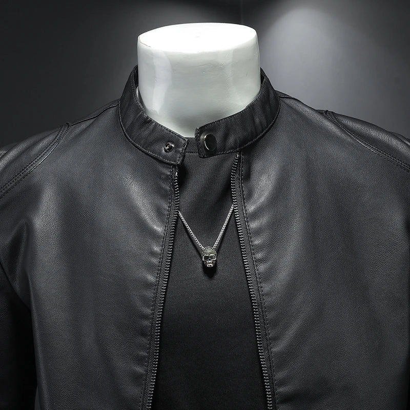Jaqueta de Couro Casual Masculina Bellaro®