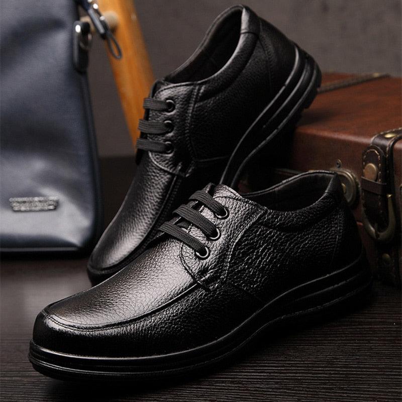 Sapato de Couro Slim Masculino