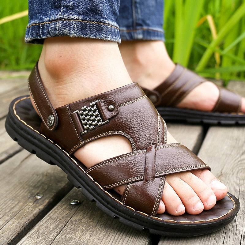 Sandália Masculina de Couro Bellaro® S1099