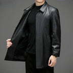 Jaqueta Longa de Couro Masculina Bellaro® S1266